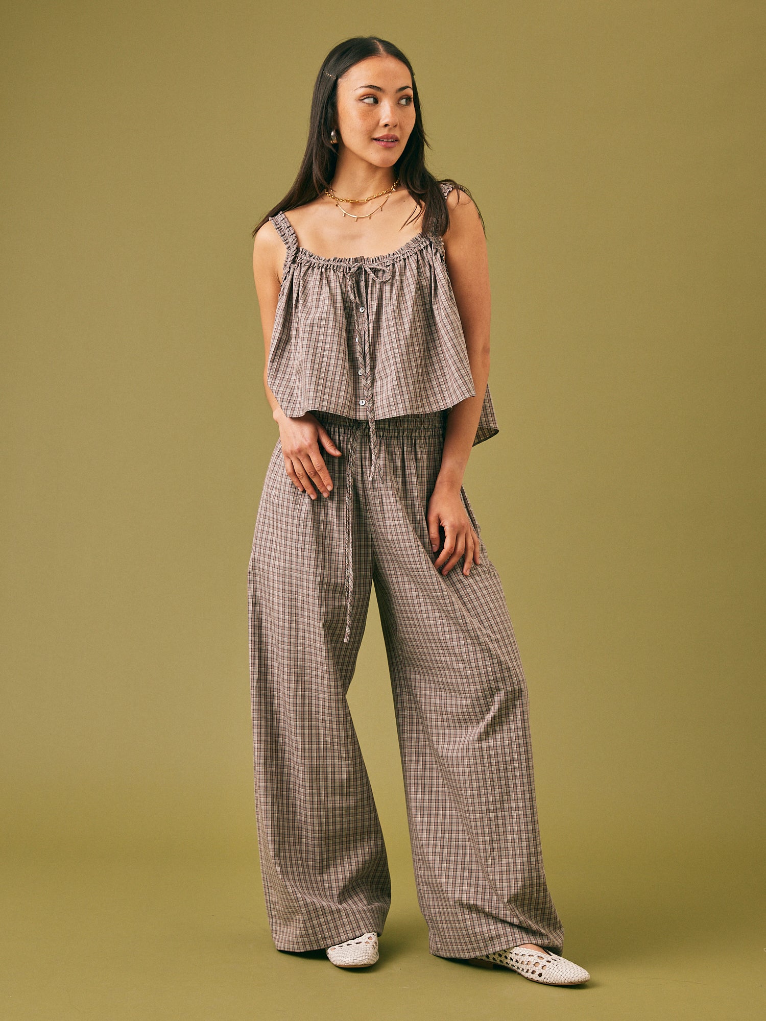 Seren Frill Cami Top Check