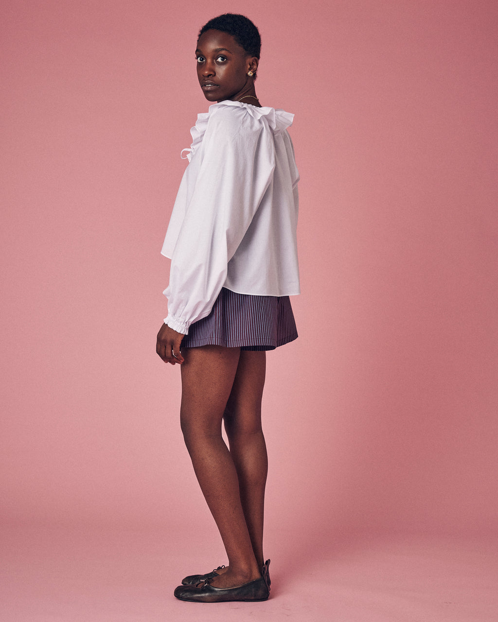 Lyra Frill Blouse White