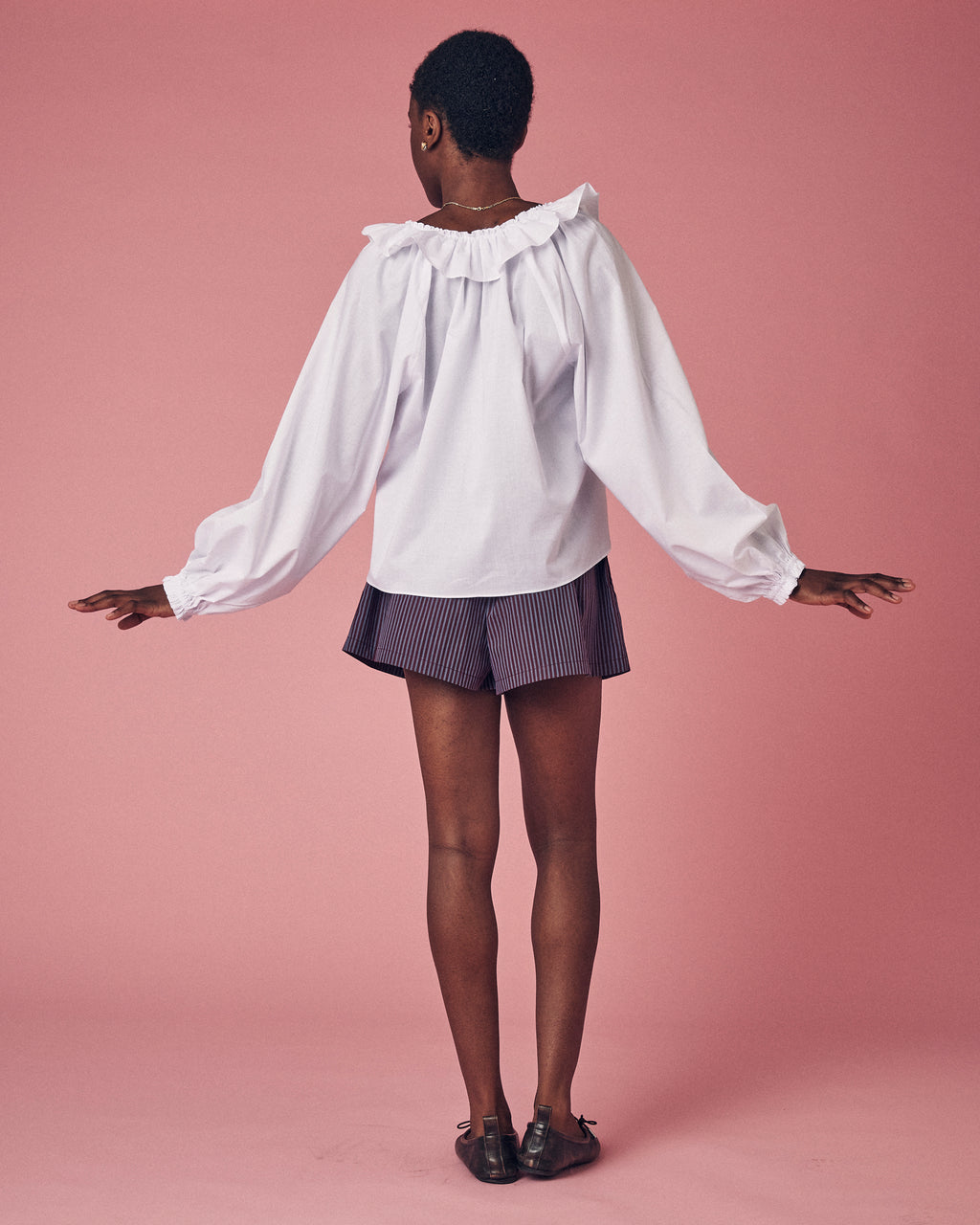 Lyra Frill Blouse White