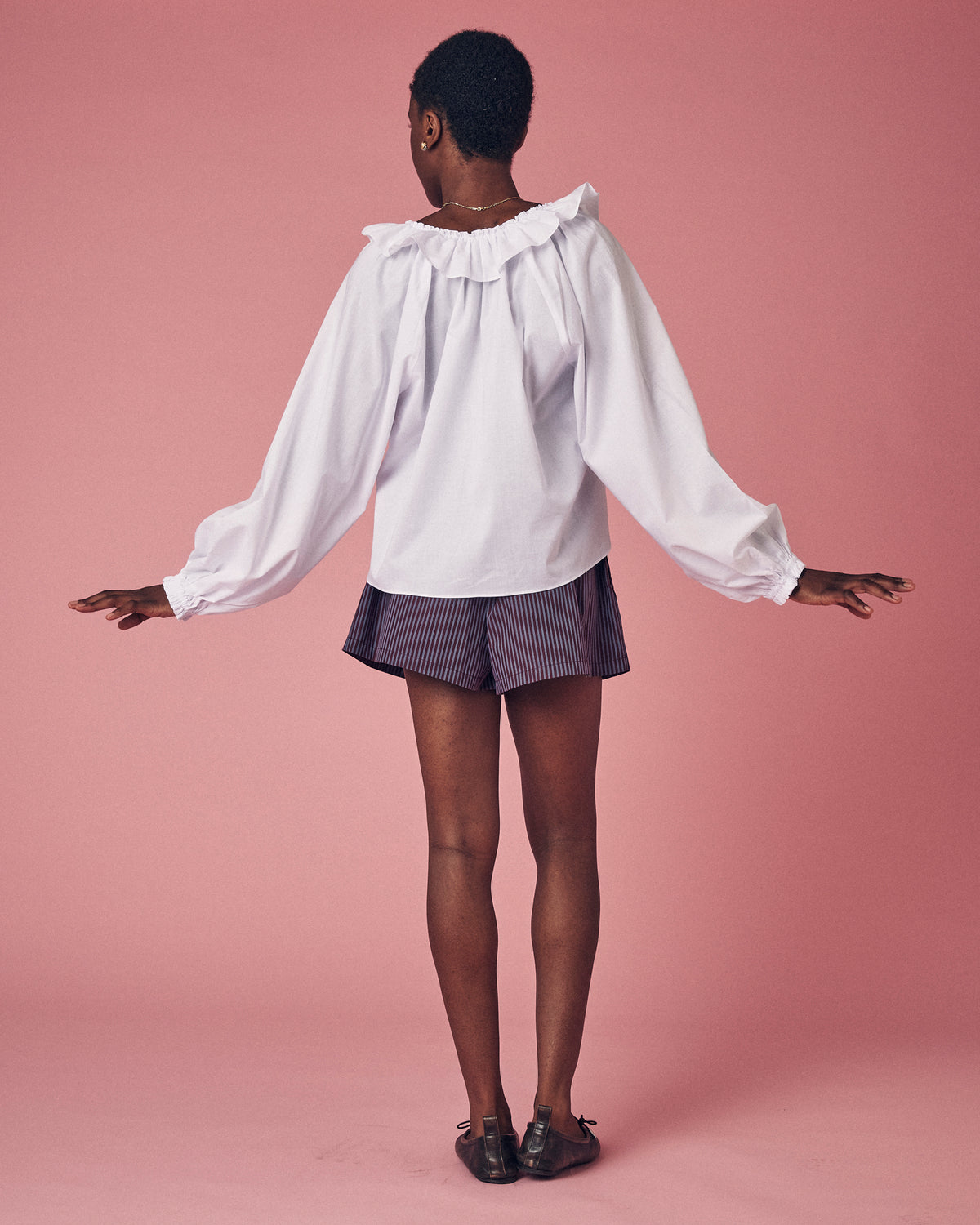 Lyra Frill Blouse White