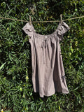 Elowen Tie Front Mini Dress Check